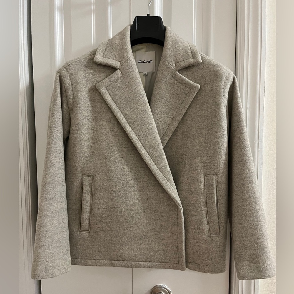 Madewell wool-blend jacket/peacoat